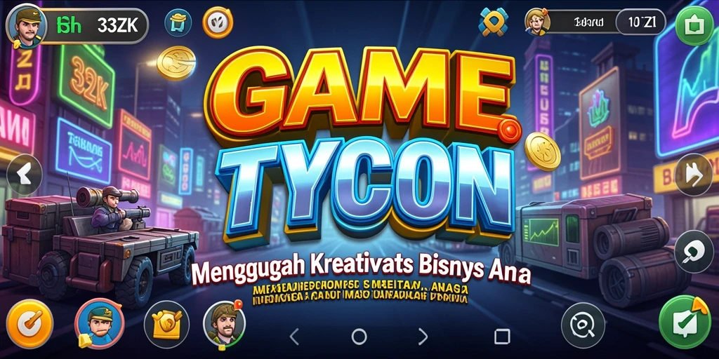 Screenshot gameplay 33ZK menampilkan aksi pembangunan kerajaan bisnis.