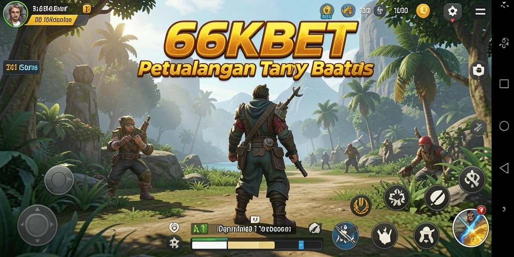 Screenshot gameplay 66KBET menampilkan petualangan mendalam dengan dunia terbuka.