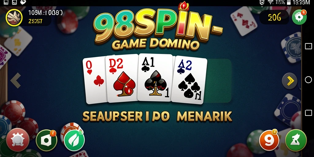Tampilan gameplay seru 98SPIN yang penuh warna.