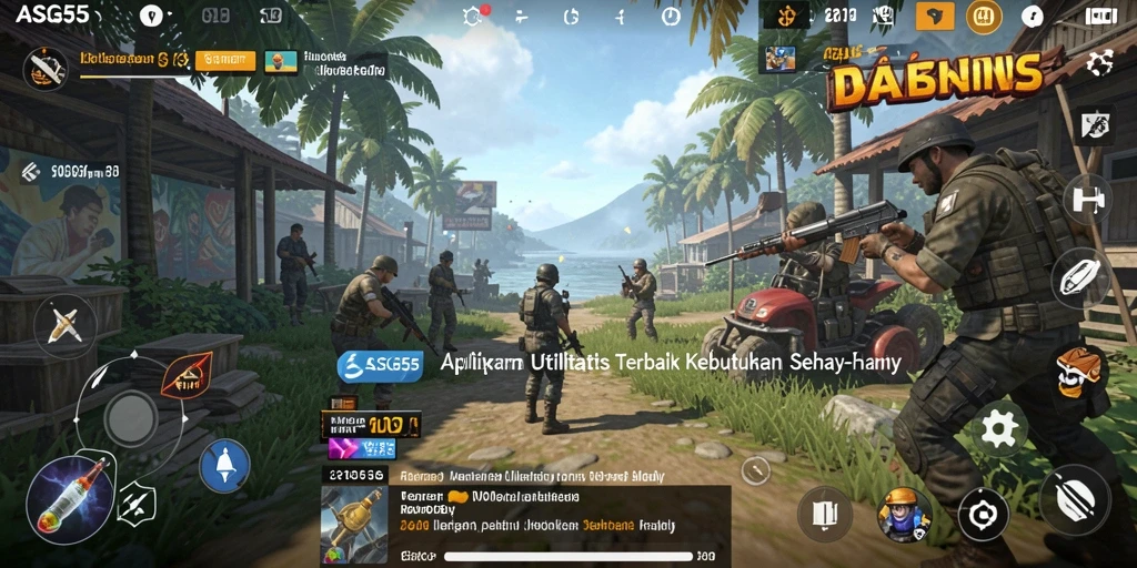 Tampilan antarmuka ASG55 yang sederhana dan fungsional.