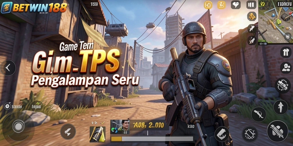 Screenshot gameplay BETWIN188 menampilkan momen seru dalam TPS.
