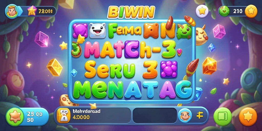 Tampilan gameplay seru dan penuh warna dari BIWIN.