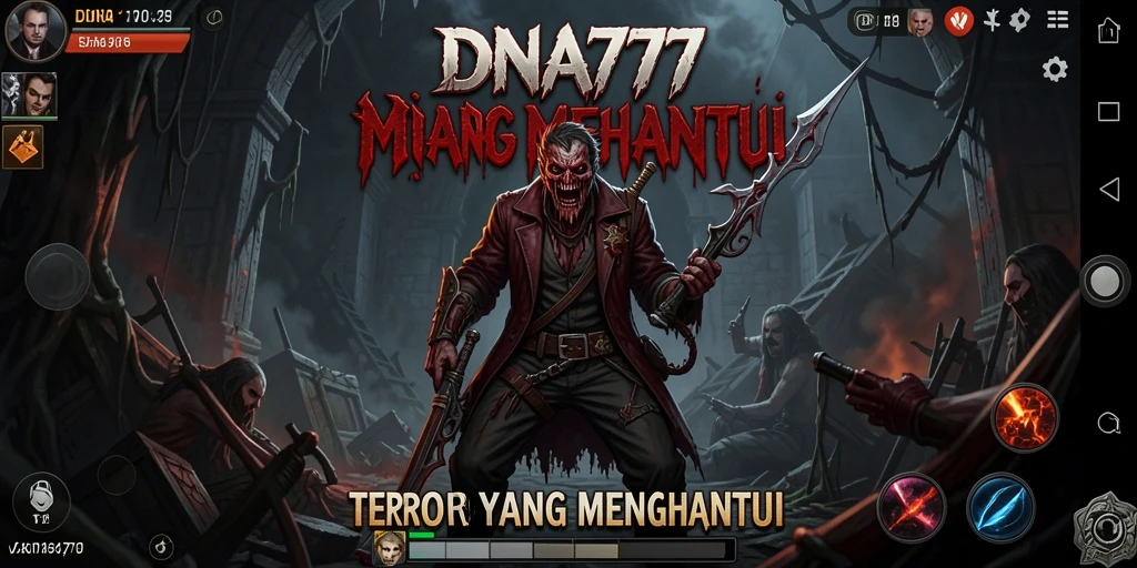 Screenshot gameplay dari DNA777 yang menyeramkan dan penuh ketegangan.