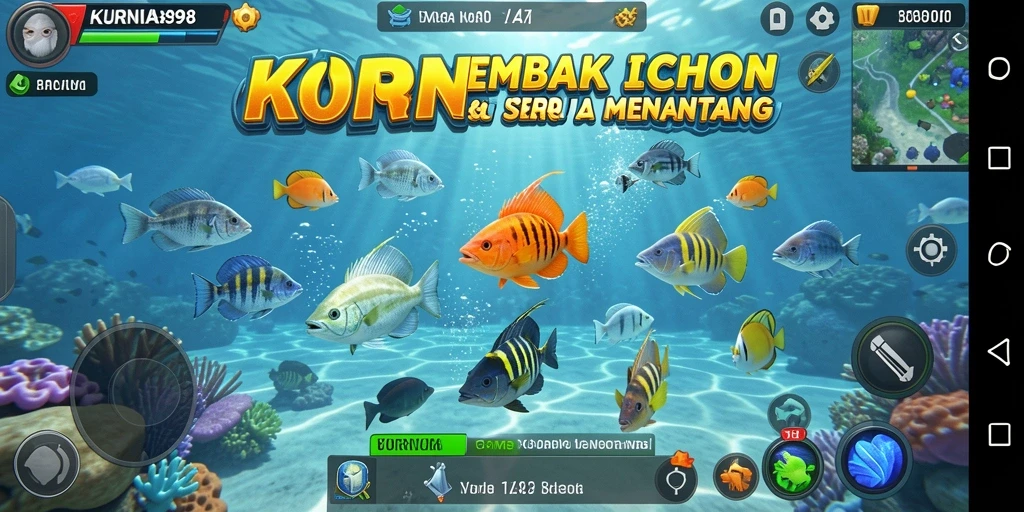 Screenshot KURNIA898 menampilkan aksi menembak ikan yang seru.