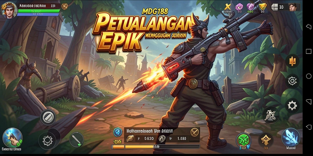 Screenshot menampilkan aksi petualangan seru pemain di dunia MDG188.