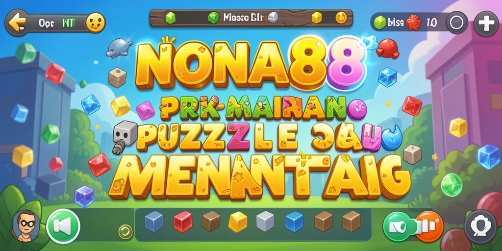 Tampilan gameplay menantang NONA88 yang penuh warna.