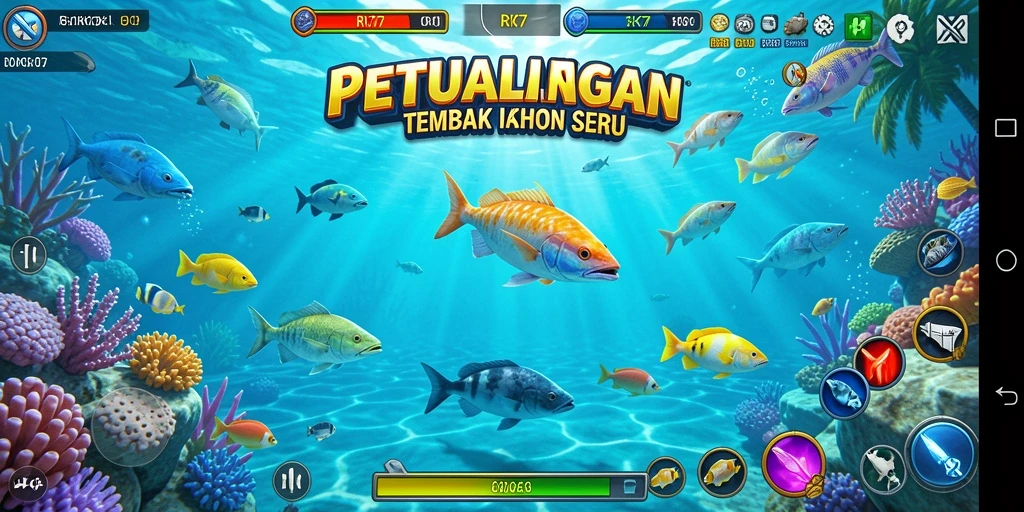 Gameplay seru RK77 dalam menembak ikan.