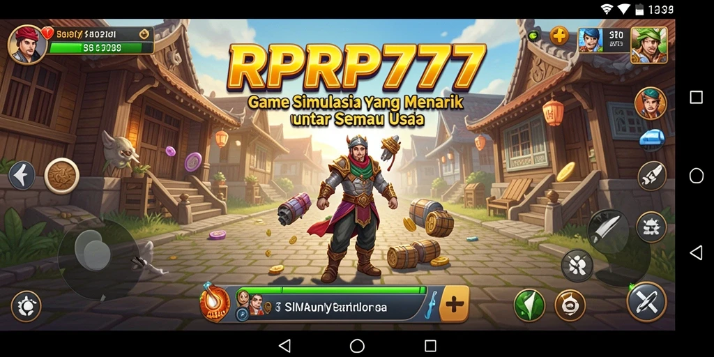Tampilan gameplay RPRP777 dengan dunia simulasi yang menakjubkan.