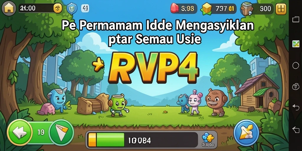 Tampilan gameplay RPVIP4 yang menampilkan pengelolaan sumber daya yang menarik.