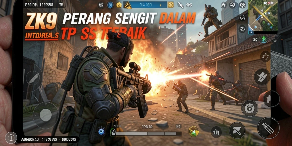 Tampilan dramatis dari aksi pertempuran dalam ZK9.