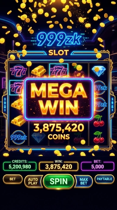 Screenshot tampilan utama aplikasi 999zk.